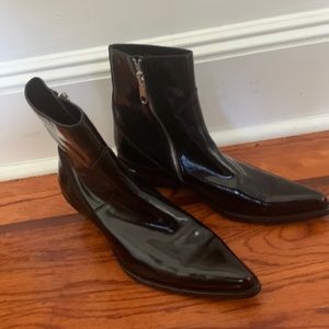 Black Calvin Klein Jeans cowboy boots